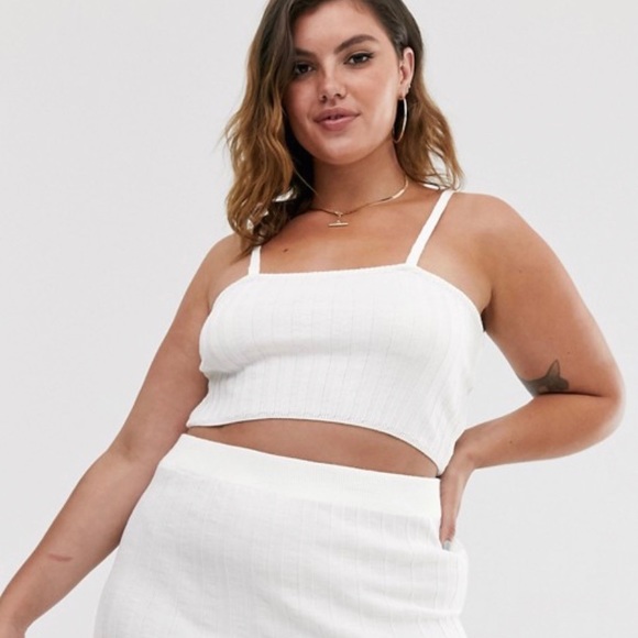 White knit top and skirt set ASOS NEW WITH TAGS - Picture 3 of 3